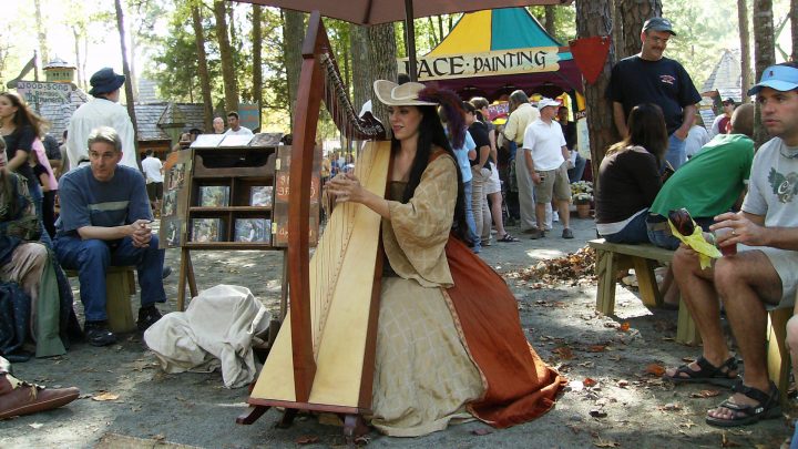 Carolina Renaissance Faire Harpist